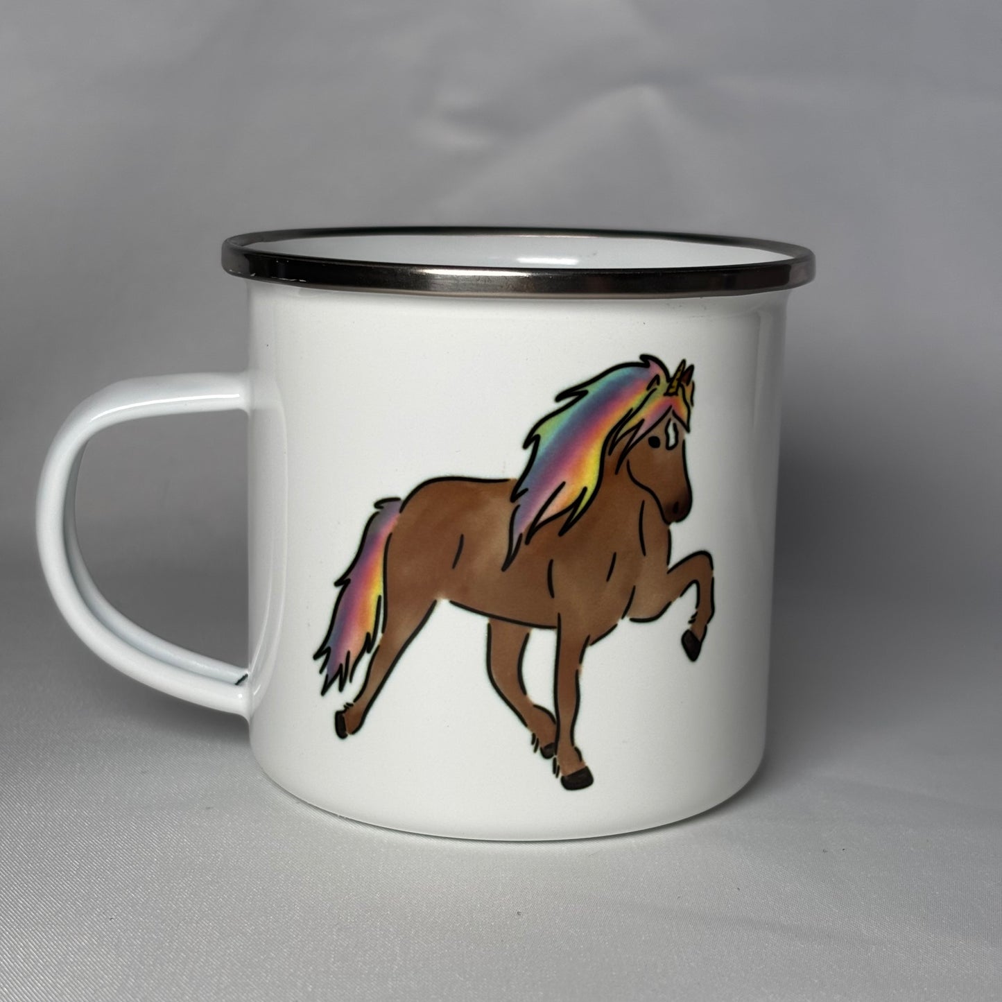 Emaille Tasse Tölticorn